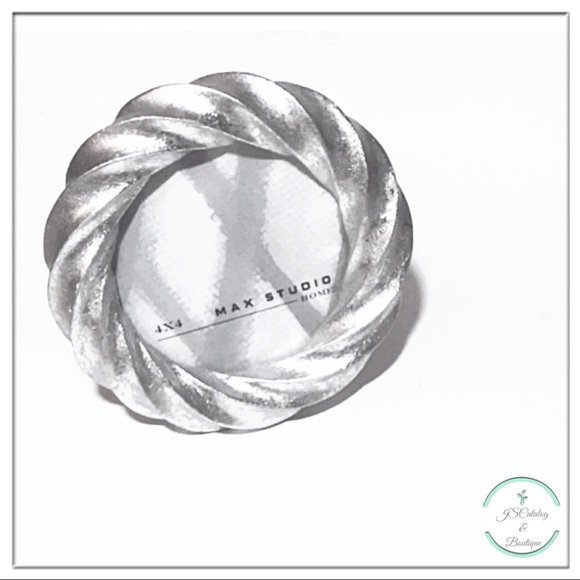 Max Studio Accents Silver Round Picture Frame Holder 4x4 Poshmark